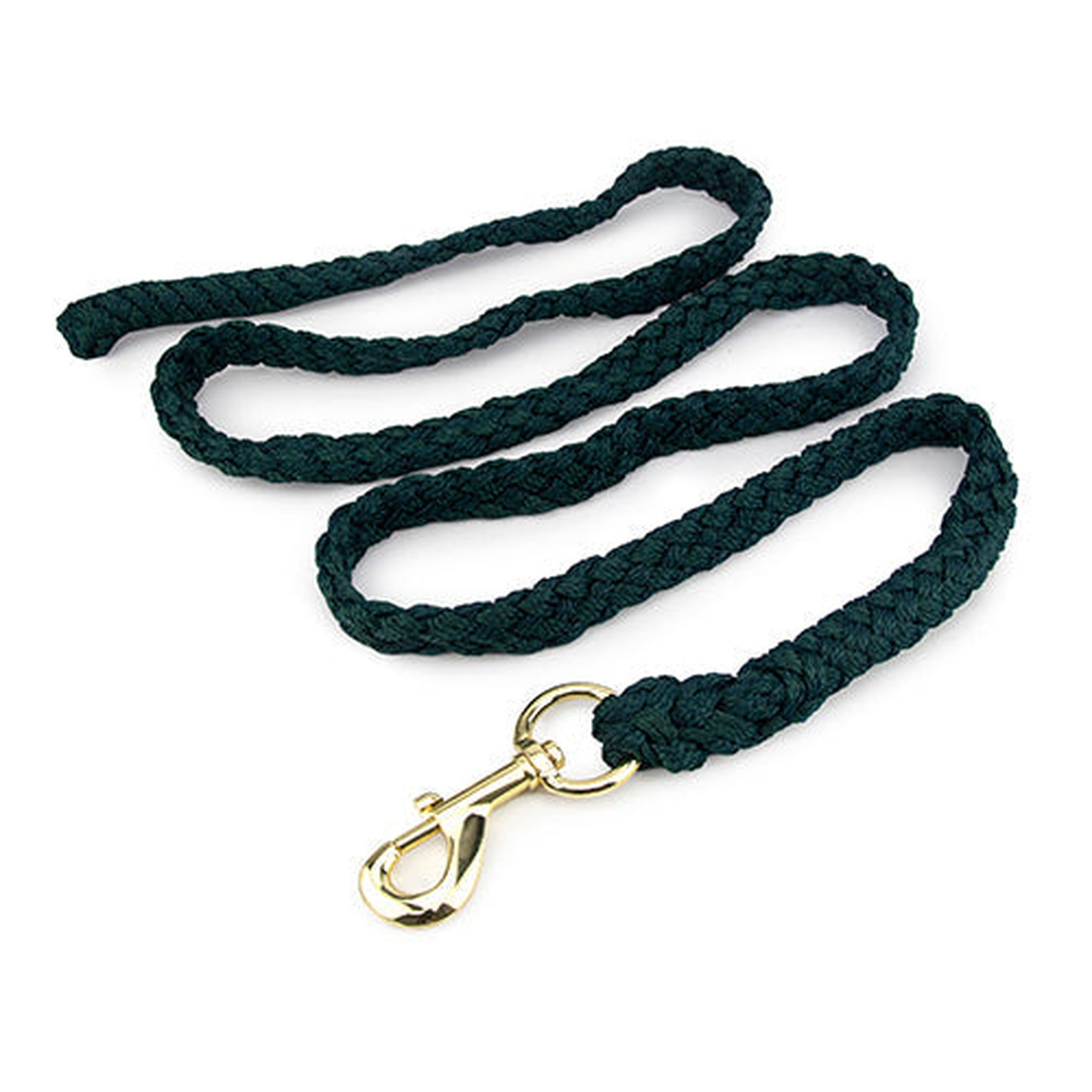 Rope Lead with Brass Snap Animal Accessories Bainbridge Pty Ltd 2m Black