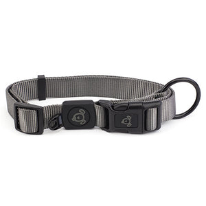 Nylon Dog Collar Premium Animal Accessories Bainbridge Pty Ltd Small Grey