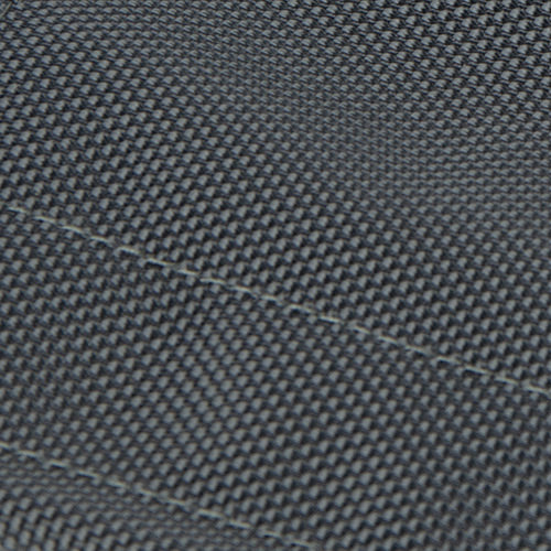 Close-up of a textured gray fabric with a subtle pattern