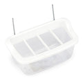 Plastic Bird Feeder with Dividers Animal Accessories Bainbridge Pty Ltd 9cm