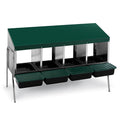 Nesting Box Metal Rollaway Battery Single Row, Single Sided with Legs Animal Accessories Bainbridge Pty Ltd 4 Hole