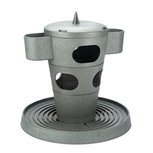 Chicken Snack & Feed Tower - Recycled Plastic Playground Chook Toy