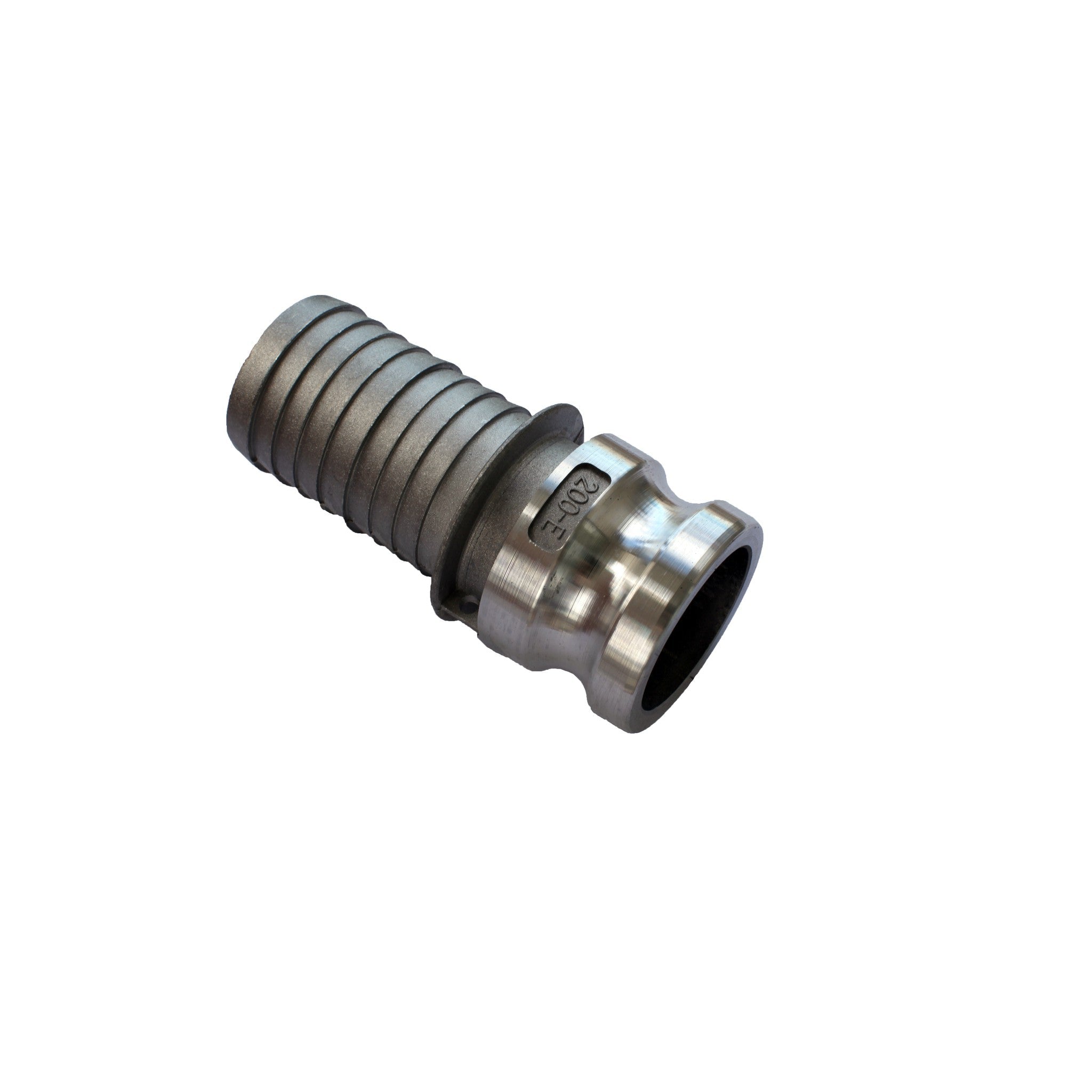 11623 - Fittings - Aluminium Camlock Type "E" Male x Hosebarb Male - 40mm - Austral Ag