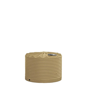 Poly Rainwater Tank Low Profile 2,250L Desert Haze RapidPlas Product from Austral Ag