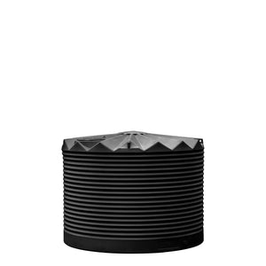 Poly Rainwater Tank Low Profile 5,000L Black RapidPlas Product from Austral Ag