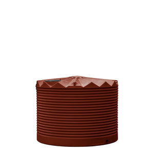 Poly Rainwater Tank Low Profile 5,000L Heritage Red RapidPlas Product from Austral Ag