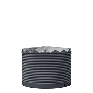Poly Rainwater Tank Low Profile 5,000L Metal Grey RapidPlas Product from Austral Ag