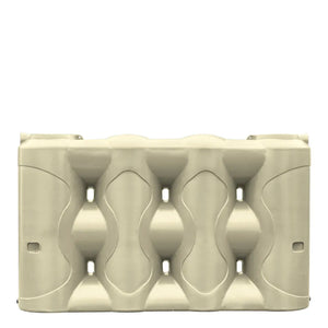Slimline Low Profile Poly Rainwater Tank 3,000L Smooth Cream RapidPlas Product from Austral Ag