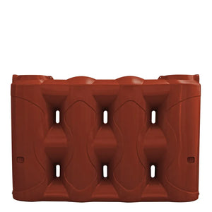 Superslim Poly Rainwater Tank 3,000L Heritage Red RapidPlas Product from Austral Ag