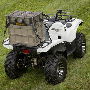 cargo netting on a quad bike