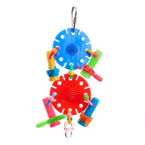 Bird Toy - Interactive - Nothin' But Nuts N Bolts - Animal Accessories - Austral Ag