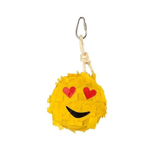 Bird Toy Pinata - Emoji Love - Animal Accessories - Austral Ag