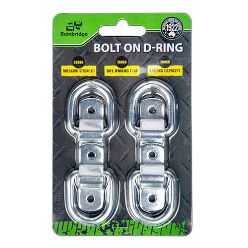 13437 - Hardware - Bolt On Anchor D Rings (4 Pk) - Austral Ag
