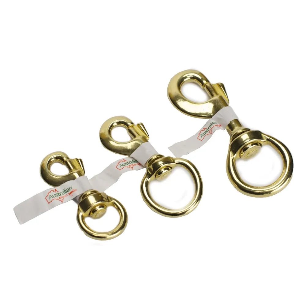 18427 - Hardware - Brass Snap Hook - 18mm - Austral Ag