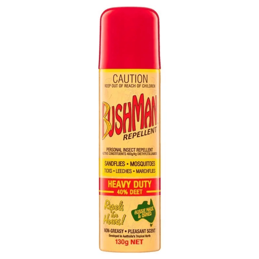 18310 - Hardware - Bushman Heavy Duty Aerosol 40% Deet - 130g - Austral Ag