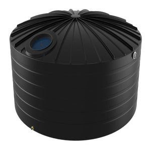 18750 - Tanks - Bushmans 10000L Domed Squat Water Tank - Black - Austral Ag