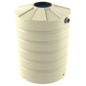 18719 - Tanks - Bushmans 1500L Round Water Tank - Smooth Cream - Austral Ag