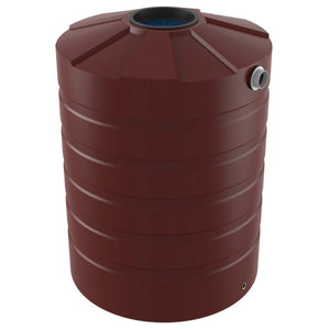 18713 - Tanks - Bushmans 1500L Round Water Tank - Heritage Red - Austral Ag
