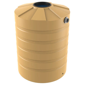 18721 - Tanks - Bushmans 1500L Round Water Tank - Wheat - Austral Ag