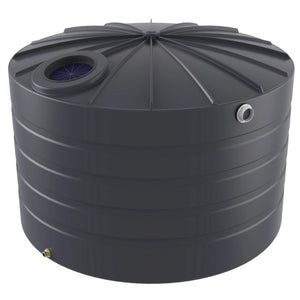 18731 - Tanks - Bushmans 4000L Domed Squat Water Tank - Slate Grey - Austral Ag