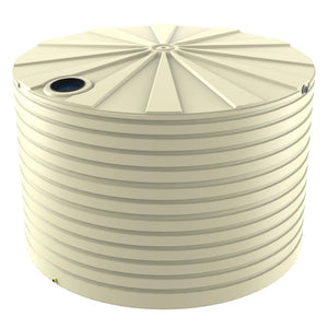 18797 - Tanks - Bushmans 46400L Round Water Tank - Smooth Cream - Austral Ag
