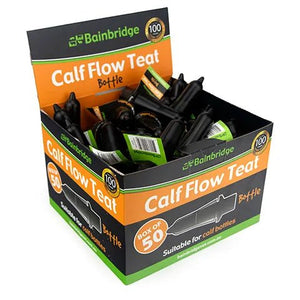 15347 - Livestock - Calf Flow Teat Bottle 50 Pk - Black - Austral Ag