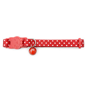 14398 - Animal Accessories - Cat Collar Dots - Red - Austral Ag