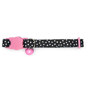 14399 - Animal Accessories - Cat Collar Dots - Black - Austral Ag