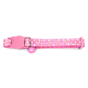 14396 - Animal Accessories - Cat Collar Dots - Pink - Austral Ag