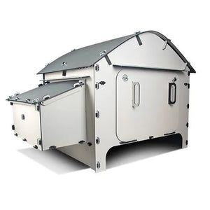 18898 - Animal Accessories - Chicken Coop with Pitched Roof Elevated Plastic Chook House - Small - Austral Ag