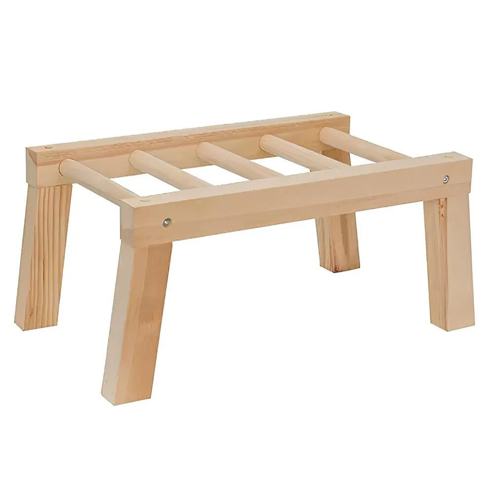 14508 - Animal Accessories - Chicken Monkey Bars - Wooden Playground Chook Toy - Austral Ag