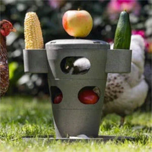 18525 - Animal Accessories - Chicken Snack & Feed Tower - Recycled Plastic Playground Chook Toy - Austral Ag
