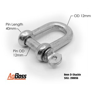 10264 - Hardware - D Shackle - 19mm - Austral Ag