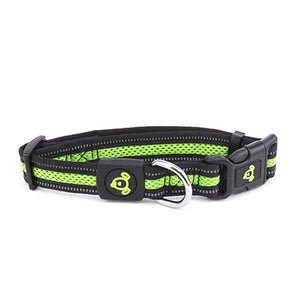 14207 - Animal Accessories - Double Layer Reflective Mesh Collar - Green - Small - Austral Ag
