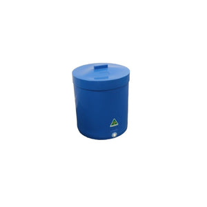 18004 - Animal Accessories - Feed Grazer Bin + Lid WITHOUT Inserts - Blue - Austral Ag