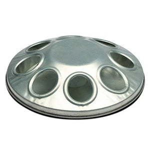15443 - Animal Accessories - Galvanised Chick Feeder - 8 Hole - Austral Ag