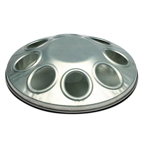 Galvanised Chick Feeder - 8 Hole - Animal Accessories - Austral Ag