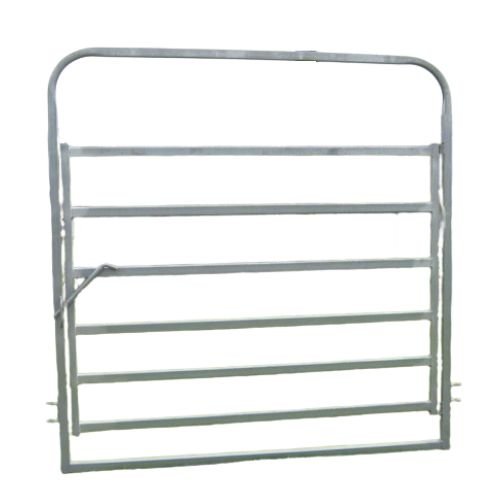 11826 - Livestock - Gate in Frame - 6 Bar (Chain Latch) - 40mm x 40mm - Austral Ag