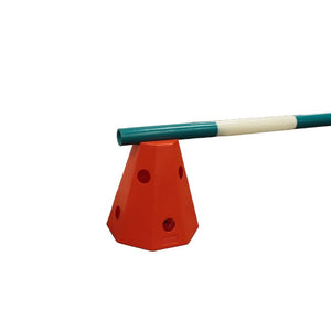 18511 - Animal Accessories - "Jump & Munch" Cavaletti Block & Slow Feeder - Orange - Austral Ag