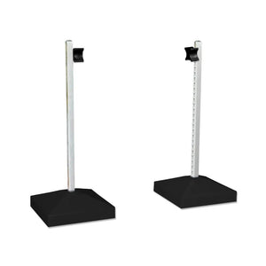 18065 - Animal Accessories - Jump Wing Keyhole Square Base & Cup 1pr - Black - 1 - Austral Ag