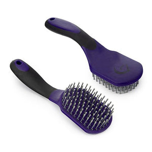 11451 - Animal Accessories - MANE & TAIL BRUSH - Purple/Black - Austral Ag