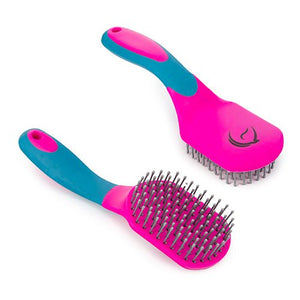 11450 - Animal Accessories - MANE & TAIL BRUSH - Pink/Blue - Austral Ag