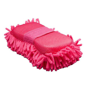 15376 - Hardware - Microfibre Sponge With Fingers - Pink - Austral Ag