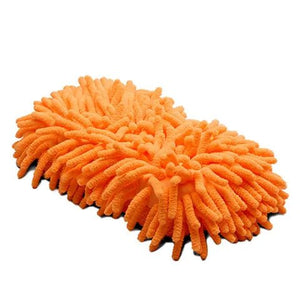 15375 - Hardware - Microfibre Sponge With Fingers - Orange - Austral Ag