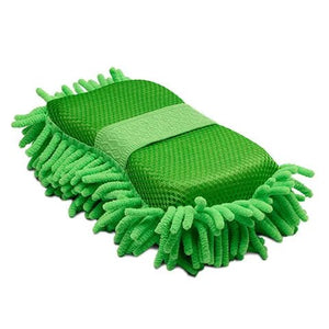 15374 - Hardware - Microfibre Sponge With Fingers - Lime - Austral Ag
