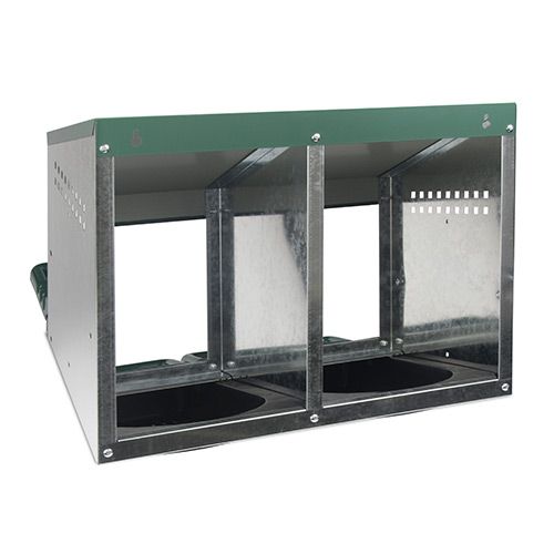 14630 - Animal Accessories - Nesting Box Metal & Plastic Inside Double Hole - Austral Ag