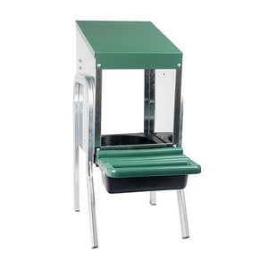 14640 - Animal Accessories - Nesting Box Metal Rollaway Battery Hole Single Row, Single Sided with Legs - 1 - Austral Ag