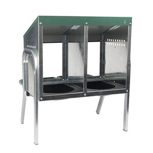 14641 - Animal Accessories - Nesting Box Metal Rollaway Battery Hole Single Row, Single Sided with Legs - 2 - Austral Ag