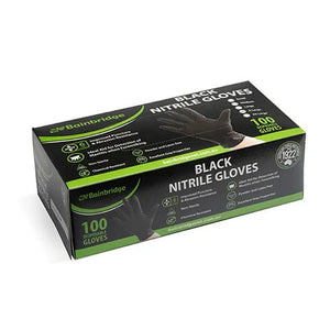 15335 - Animal Health - Nitrile Gloves - Black - Medium - Austral Ag