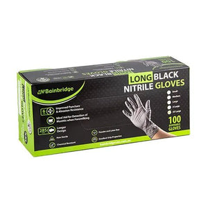 18876 - Animal Health - Nitrile Gloves Long - Black - XX Large - Austral Ag